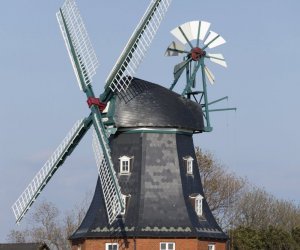 Windmühle in Borgsum auf der Insel Föhr