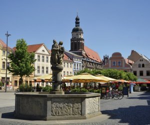 Marktbrunnen am Altmarkt in Cottbus