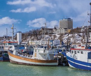 Fischereihafen in Sassnitz im Winter