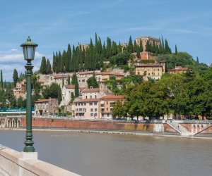 Häuser an der Etsch in Verona