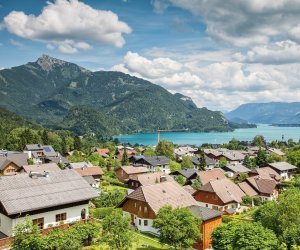 Blick auf St. Gilgen und den Wolfgangsee