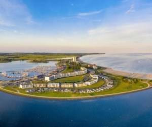 Schöne Hafenanlage auf der Insel Fehmarn