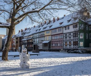 Krämerbrücke im Winter