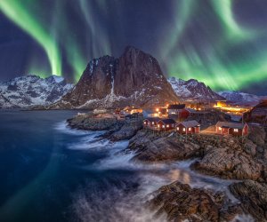 Nordlichter über Hamnoy