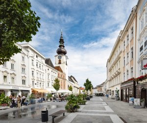 Stadtplatz der Innenstadt in Wels