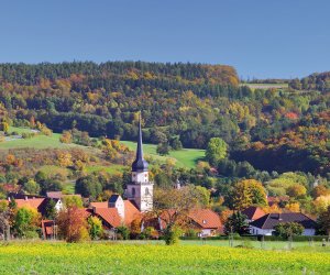 Blick auf Fladungen in der Rhön